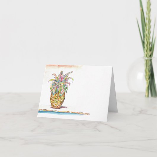 Maui Pineappleグリーティングカード カード (正面)