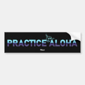Maui Practice Aloha Chiller Shaka (Hang loose) バンパーステッカー (正面)