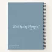 Maui Spring Plumeria Notebook ノートブック (裏面)
