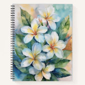 Maui Spring Plumeria Notebook ノートブック (正面)