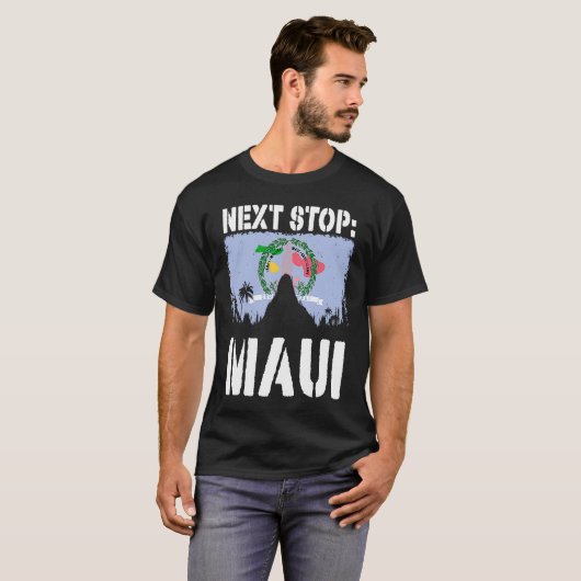 Maui Summer Vacation Trip Next Stop Vacay Vibes So Tシャツ (正面フル)