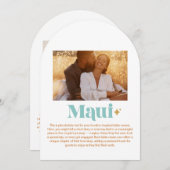 Maui Table Number 招待状 (正面/裏面)