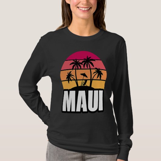 Maui Vacation Beach Souvenir Tシャツ (正面)