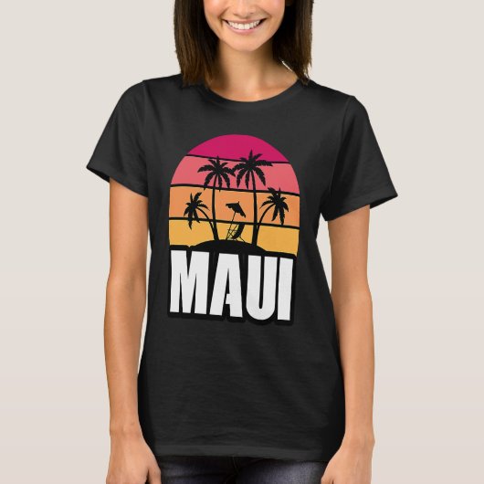 Maui Vacation Beach Souvenir Tシャツ (正面)