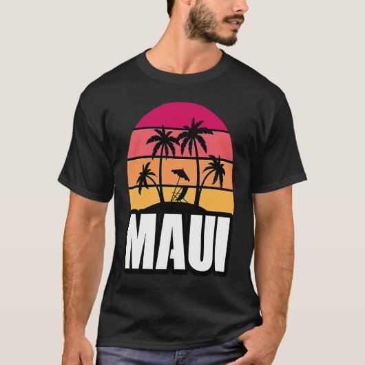 Maui Vacation Beach Souvenir Tシャツ (正面)