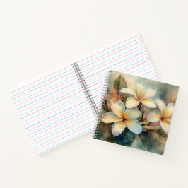Maui Yellow Plumeria Notebook ノートブック