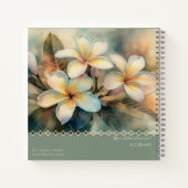 Maui Yellow Plumeria Notebook ノートブック (裏面)
