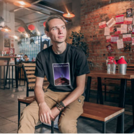 Mauna Kea Starry Sky Retro Poster T-Shirt  Tシャツ