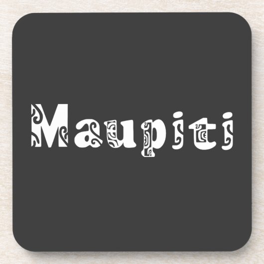 MAUPITI (blanc) コースター (正面)
