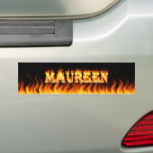Maureenの実質火および炎のバンパーステッカーは設計します バンパーステッカー (車上)