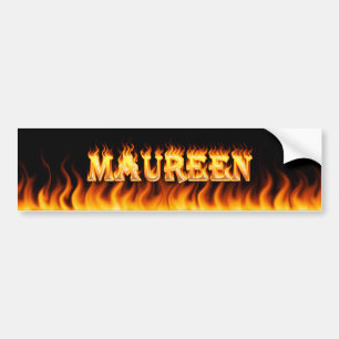 Maureenの実質火および炎のバンパーステッカーは設計します バンパーステッカー