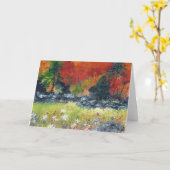 Maureen A. Girar著秋の挨拶状の色 カード (黄色い花)