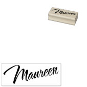 Maureen name cursive装飾文字フォント ラバースタンプ (押印)