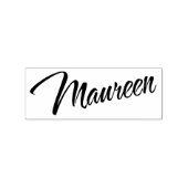 Maureen name cursive装飾文字フォント ラバースタンプ (インプリント)