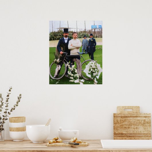 Maurice Garin Winner Paris-Roubaix 1898 Color Redu ポスター (キッチン)