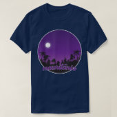 mauritania By night with Palms  Tシャツ (デザイン正面)