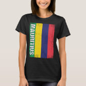Mauritian Flag Mauritius Tシャツ (正面)