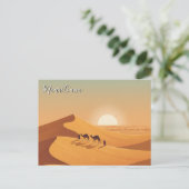 Mauritiana Desert Dunes Camel ポストカード (スタンド正面)