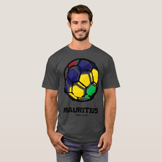Mauritius Country Flag Tシャツ (正面フル)