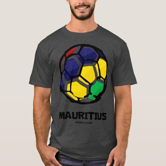 Mauritius Country Flag Tシャツ (正面)