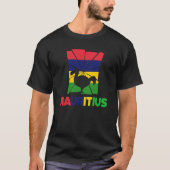 Mauritius Mauritian Mauritius Flag Animal Silhouet Tシャツ (正面)