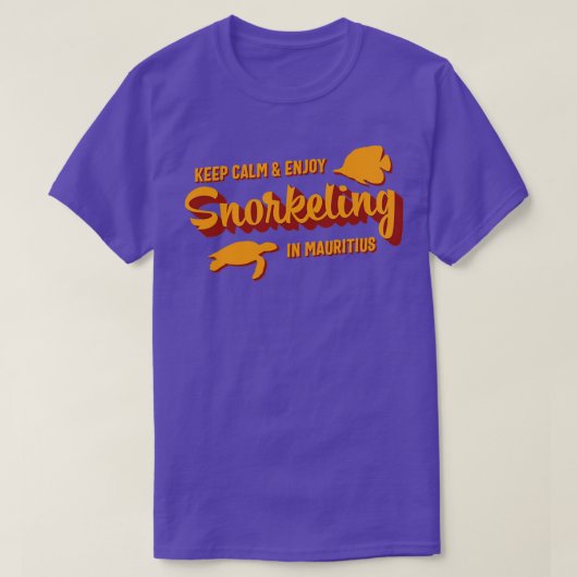 Mauritius Snorkeling Quote Vacation Tシャツ (デザイン正面)