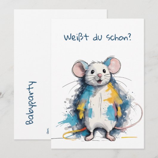 Maus 招待状 (正面/裏面)