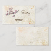 Maus auf Blütenzweig 名刺 (正面/裏面)