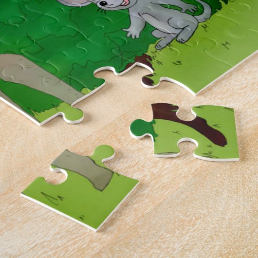 Maus und Lama Puzzel ジグソーパズル (側面)