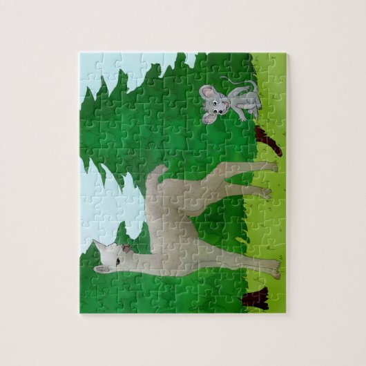 Maus und Lama Puzzel ジグソーパズル (縦)