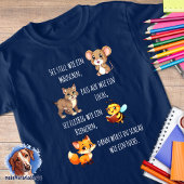 Mäuschen - Luchs - Biene - Fuchs 1 | Schulanfang トライブレンドＴシャツ