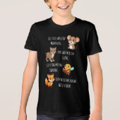 Mäuschen - Luchs - Biene - Fuchs 1 | Schulanfang トライブレンドＴシャツ (正面)