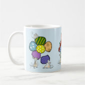 Mäuse kunterbunt コーヒーマグカップ (左)