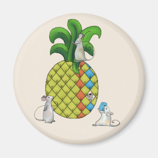 Mäuse nähen Ananas マグネット