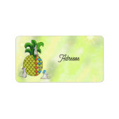 Mäuse nähen Ananas ラベル (正面)