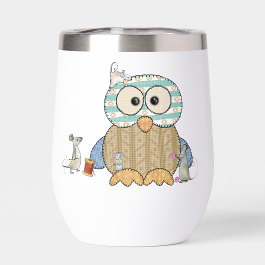 Mäuse nähen Eule (背面)