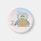 Mäuse nähen Eule マグネット (正面)
