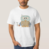Mäuse nähen Eule Tシャツ (正面)