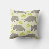 Mausmuster mit Käse クッション (裏面)