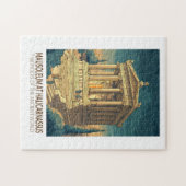 Mausoleum at Halicarnassus 7 Wonders of the World ジグソーパズル (横)