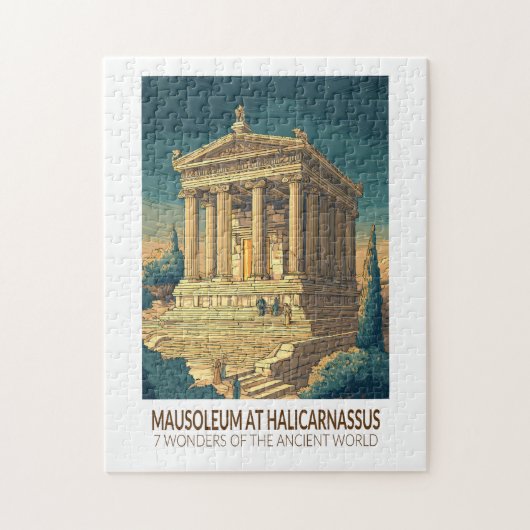 Mausoleum at Halicarnassus 7 Wonders of the World ジグソーパズル (縦)