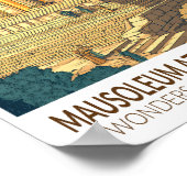 Mausoleum at Halicarnassus 7 Wonders of the World ポスター (角)