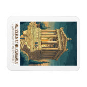 Mausoleum at Halicarnassus 7 Wonders of the World マグネット (横)