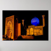 Mausoleum of Amir Timur - Samarkand, Uzbekistan ポスター (正面)