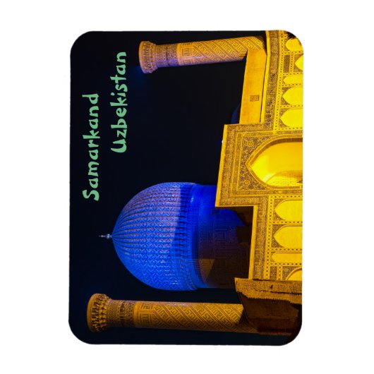 Mausoleum of Amir Timur - Samarkand, Uzbekistan マグネット (縦)