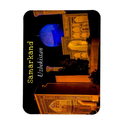 Mausoleum of Amir Timur - Samarkand, Uzbekistan マグネット (縦)