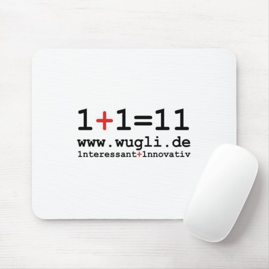 Mauspad "1+1=11" マウスパッド (マウス)