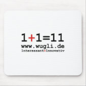 Mauspad "1+1=11" マウスパッド (正面)