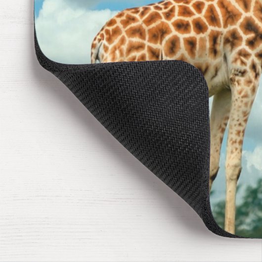 Mauspad Giraffen Mutter und Kind マウスパッド (コーナー)