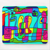 Mauspad mit bunter Zeichnung マウスパッド (正面)